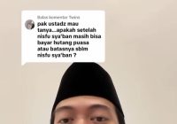 Bolehkah di Akhir Bulan Syakban Masih Bayar Utang Puasa Ramadhan? Begini Jawabannya Menurut Ustadz Irfan Rizky Haas