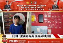 Diduga Edarkan Narkoba, AS Diringkus di Takisung Beserta 15 Paket Sabu