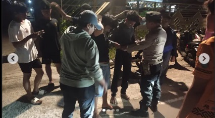 Dukung 100 Hari Presiden! Polsek Banjarmasin Selatan Gencarkan Patroli Malam untuk Minimalisir Aksi Kriminal