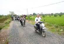 Menteri Zulhas Rela Kendarai Scoopy Saat Tinjau Sawah di Batola