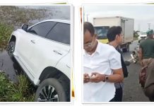 Dugaan Penyebab Pajero Sport Nyungsep ke Sawah di Simpang Empat Sungai Tabuk