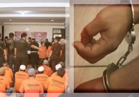 Tertangkap Kamera, Tersangka Berzikir saat Polresta Banjarmasin Musnahkan Sabu Senilai Rp1,5 Miliar