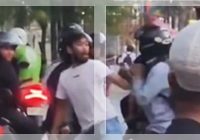 HEBOH! Pengendara Motor Nyaris Adu Jotos di Simpang Empat Sungai Andai, Ini Penyebabnya
