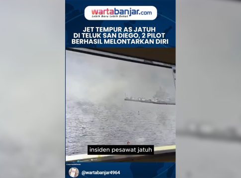 Jet Tempur AS Jatuh di Teluk San Diego, 2 Pilot Berhasil Melontarkan Diri