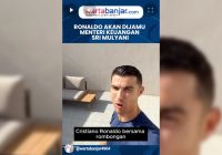 Cristiano Ronaldo Dijadwalkan Makan Malam Dengan Menteri Keuangan Sri Mulyani