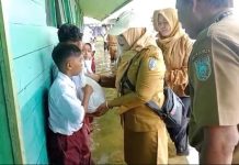 Pantau Banjir, Disdik Banjar Kunjungi Beberapa Sekolah di Kecamatan Cintapuri Darussalam