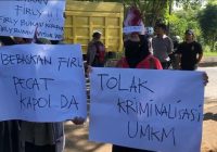 Buntut Penahanan Pemilik Frozen Food Mama Khas Banjar, Kejari dan PN Banjarbaru Digeruduk Massa