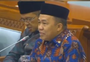 Anggota Komisi VIII DPR RI, H Sudian Noor, saat RDP dengan Menteri Agama, Rabu. (wartabanjar.com - Ist. Parlementaria)