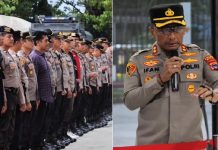 Kapolres Banjar Pimpin Pengamanan Laga Barito Putera Vs Malut United di Stadion Demang Lehman