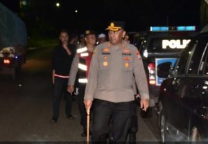 Kapolres Tanah Laut, AKBP Muhammad Junaeddy Johnny, S.I.K., M.H, memimpin langsung patroli untuk pengamanan ibadah Ramadan, Minggu malam. (wartabanjar.com - Ist. Humas)