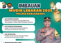 Kapolres Banjarbaru Imbau Warga yang Pergi Mudik, Cek Rumah dan Kendaraan