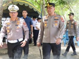 Kapolres Tala dan Dirlantas Polda Kalsel Cek Jalur Alternatif ke Pantai Takisung dan Batakan