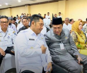 Bupati HST, Samsul Rizal, mengikuti rakor dengan KPK di Yogyakarta. (wartabanjar.com - Ist. MC HST)