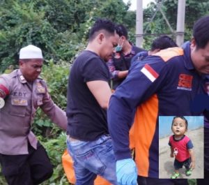 Evakuasi jasad korban. Inset - korban semasa hidup. (wartabanjar.com - Ist. @habarbalangan)
