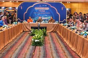 Menhub Dudy Purwagandhi resmi membuka Pos Koordinasi Pusat Angkutan Lebaran 2025 di kantor Kemenhub, Jumat. (wartabanjar.com - Ist. Kemenhub).