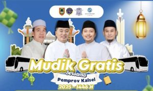 Mudik Gratis Pemprov Kalsel 2025. (wartabanjar.com - Ist. MC Kalsel)