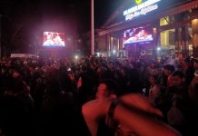 Nobar di Balai Kota Banjarmasin Pecah Oleh Sorak Penonton Usai Indonesia Bekap Bahrain 1-0