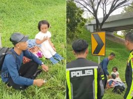 KEBANGETAN! Bus Tinggalkan Pria Asal Aceh dan Balitanya di Tol Cipali Subang Tengah Malam Buta