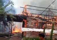 Api Berkobar di Desa Sungai Jaranih HST
