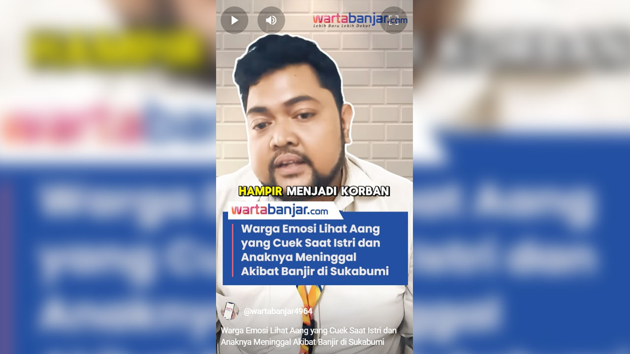 Warga Emosi Lihat Aang yang Cuek Saat Istri dan Anaknya Meninggal Akibat Banjir di Sukabumi