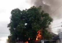 Api Berkobar di Jalan Pulau Laut Banjarmasin