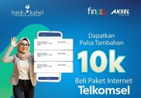 Beli Paket Internet Pakai AKSEL by Bank Kalsel Bisa Dapat Bonus Pulsa, Begini Caranya