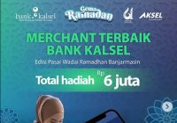 Bank Kalsel Gelar Sayembara Merchant Terbaik Edisi Pasar Wadai Ramadhan Berhadiah Total Rp6 Juta