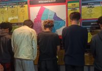Belasan Remaja Terjaring Razia di Banjarbaru, Tiga Sajam dan 4 Motor Diamankan!