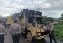 Korsleting Listrik Jadi Penyebab Terbakarnya Truk di Dekat SPBU Liang Anggang