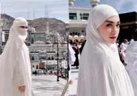 Cantiknya Celine Evangelista Umrah Perdana Setelah Jadi Muallaf