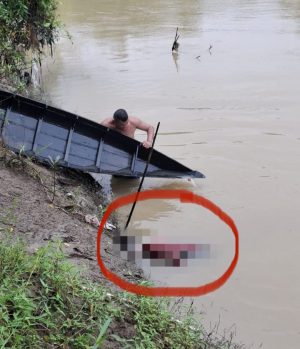 Penemuan Mayat di Sungai Desa Bawahan Pasar, Identitas Belum Diketahui