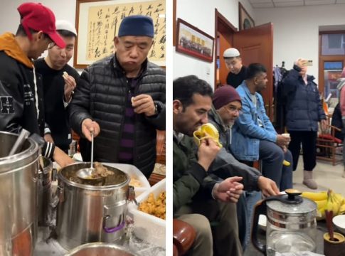 Semarakkan Ramadhan, Sejumlah WNI Berbagi Makanan Gratis ke Muslim Tiongkok di Kota Changchun