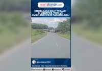 Kecelakaan Maut Terjadi di Kecamatan Mantewe, Truk Vs Ambulance RSUD Tanah Bumbu