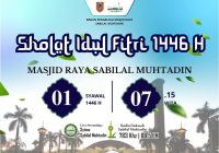 Gubernur dan Wagub Kalsel Sholat Ied di Masjid Raya Sabilal Muhtadin