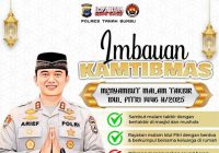 Imbauan Kapolres Tanah Bumbu Agar Malam Takbiran Aman dan Kondusif