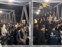Viral Remaja Bagarakan Sahur Sambil Joget di Jembatan Alabio, Polres HSU Sebut Video Lama