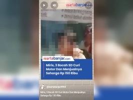 VIDEO - Miris, 3 Bocah SD Curi Motor Dan Menjualnya Seharga Rp 150 Ribu