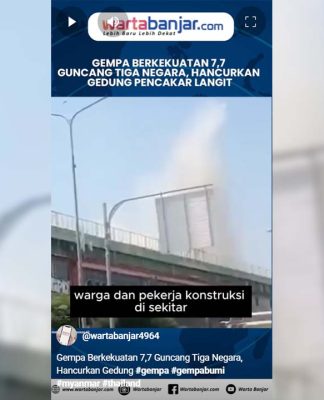 VIDEO - Gempa Berkekuatan 7,7 Guncang Tiga Negara, Hancurkan Gedung Pencakar Langit