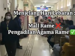 Viral Pengadilan Agama Dipenuhi Pengunjung Jelang Lebaran/Idul Fitri