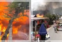 Kebakaran di Binuang Banjar: Warga Panik dan 3 Buah Rumah Ludes