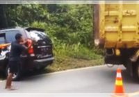Tragis! Kecelakaan Maut di Gunung Kupang Banjarbaru, Pengendara Motor Meninggal di Tempat