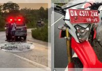 Kecelakaan Tragis di Jalan Alternatif Banjarbaru-Batulicin, Korban Tewas Ditutupi Daun Pisang