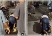 GEGARA NAZAR! Pria Ini Merangkak di Jalanan Usai Timnas Indonesia Menang, Videonya Viral