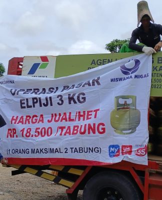 Gas Melon Banyak Peminatnya Jelang Idul Fitri, DKUMPP Banjar Kembali Gelar Operasi Pasar Gas LPG 3 Kg