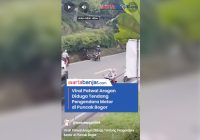 Viral! Patwal Arogan Diduga Tendang Pengendara Motor di Puncak Bogor