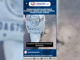 Penemuan Motor Misterius di Bawah Jembatan Banjarbaru, Diduga Hasil Curian