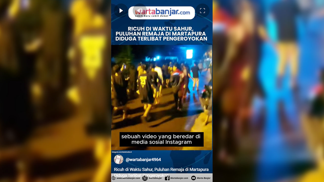 remaja ricuh di martapura