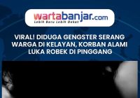 Viral! Diduga Gengster Serang Warga di Kelayan, Korban Alami Luka Robek di Pinggang