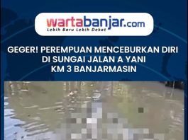 Geger, Perempuan Menceburkan Diri di Sungai Jalan A Yani Km 3 Banjarmasin