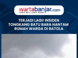 VIDEO - Terjadi Lagi! Insiden Tongkang Batu Bara Hantam Rumah Warga di Batola